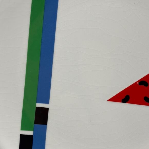 Vintage Fujimori Kato Kogei Alpha 3 Pop Art Saucer Plate Japan 1980’s Geometric - Picture 8 of 10